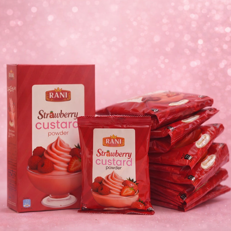 Strawberry Custard Sachet ( 12 Packs Deal )